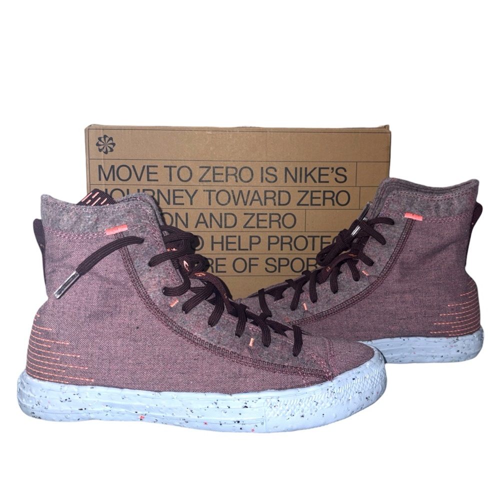 Nwb Converse Chunk Taylor As Crater Hi RedBurgundy Sneakers Women 95 Mens 75